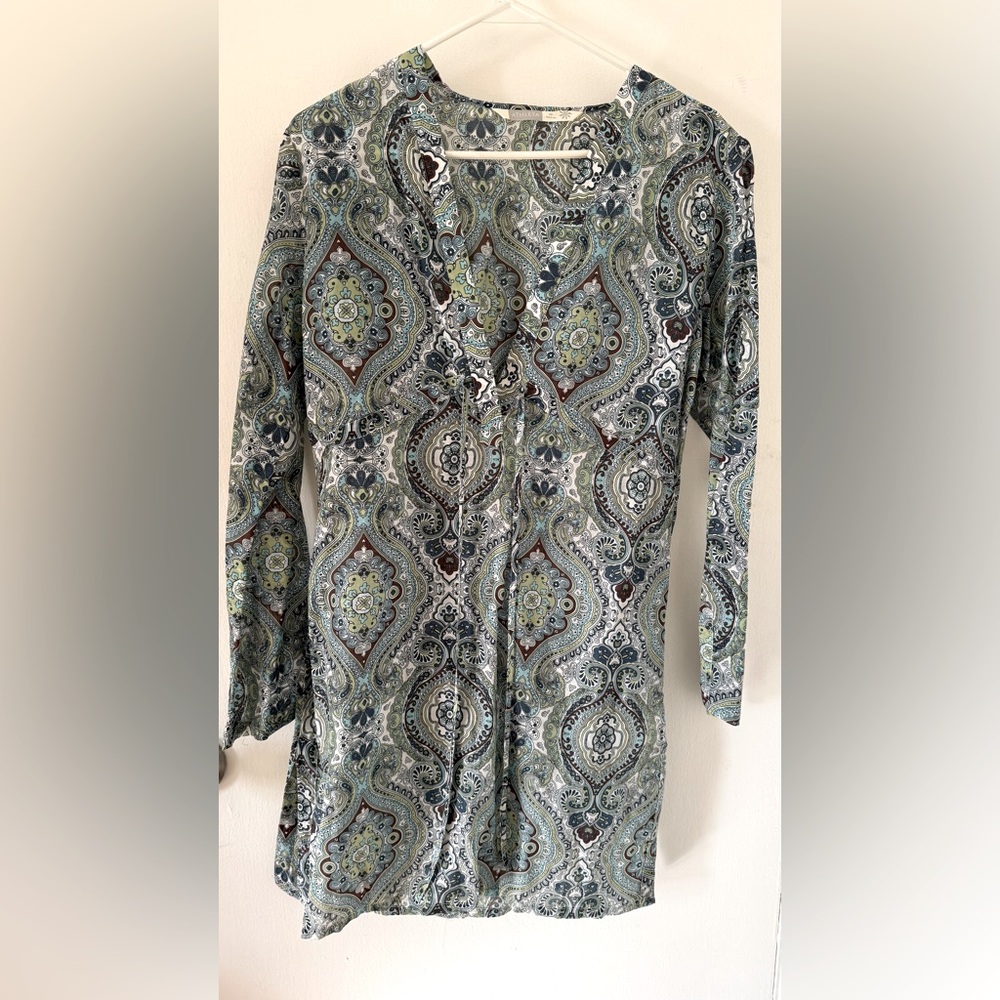 Athleta Green and Blue Tunic Size XS